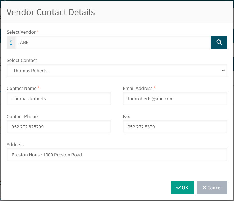 SelectVendorContact