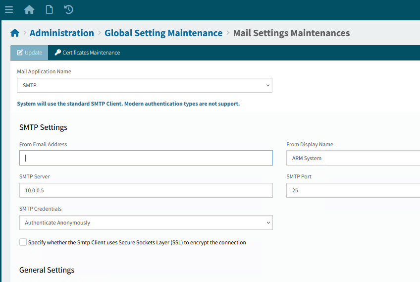 UpdateMailSettings