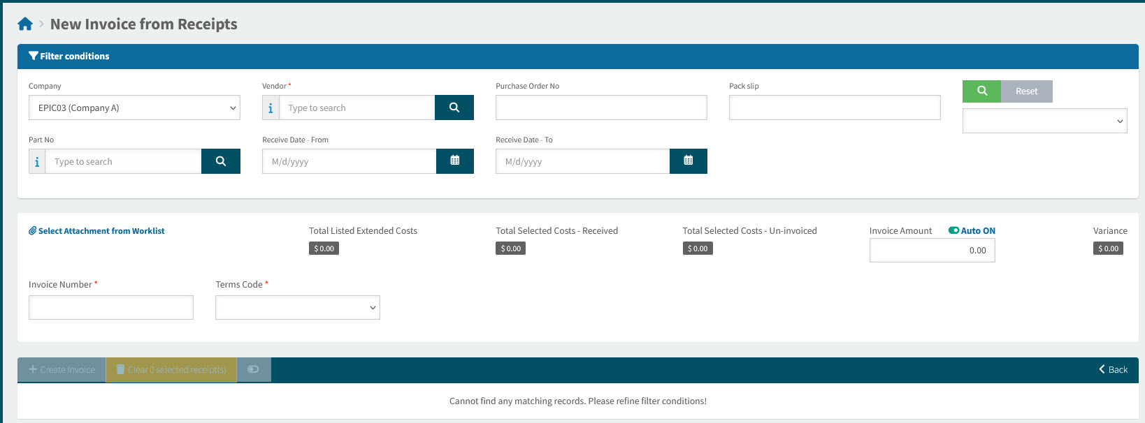 APInvoiceFromreceiptsAddNew