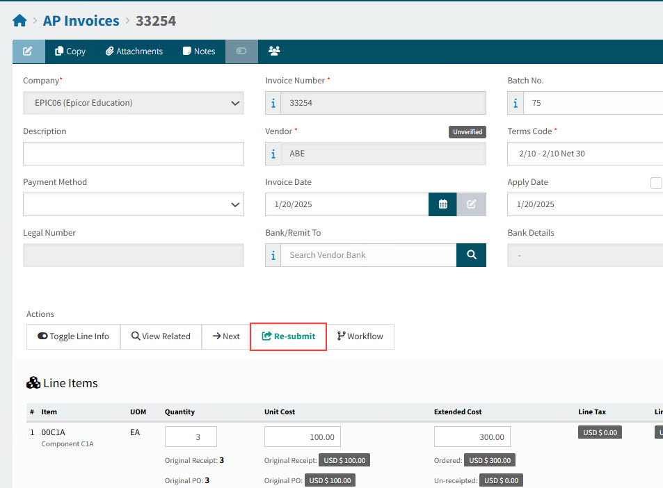 APInvoiceReSubmitted