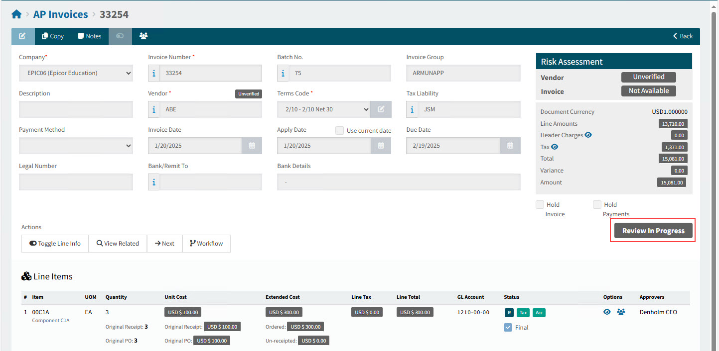 APInvoiceReviewInProgress