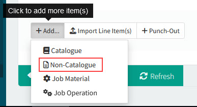 AddNonCatalogueItem