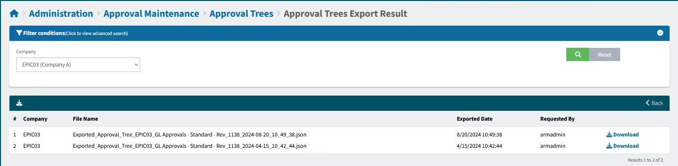 ApprovalTreesExportResult