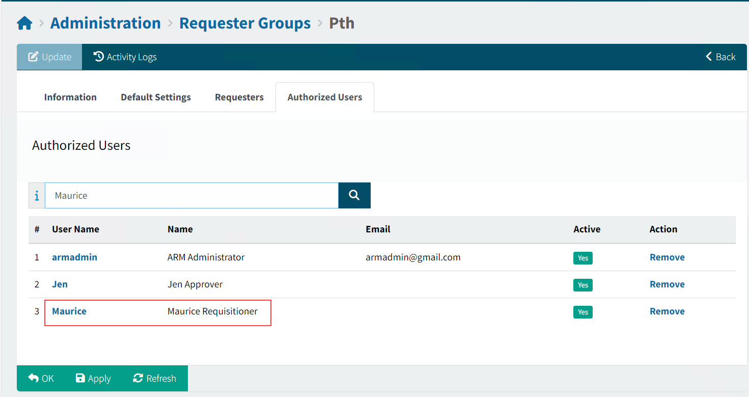 AssignAuthUsersToRequesterGroup