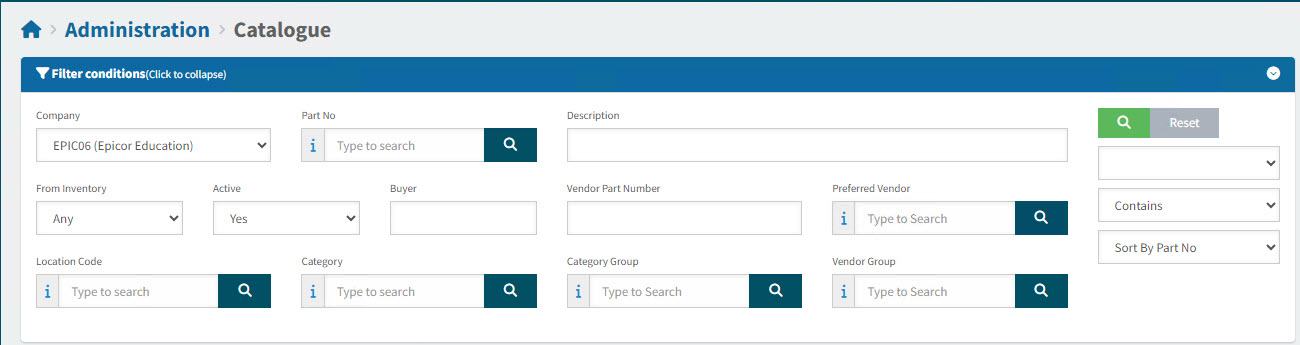 CatalogueFilterConditions