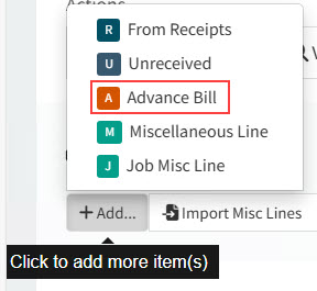 ClickAddAdvanceBill252