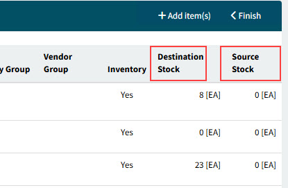 DestinationAndSourceStock