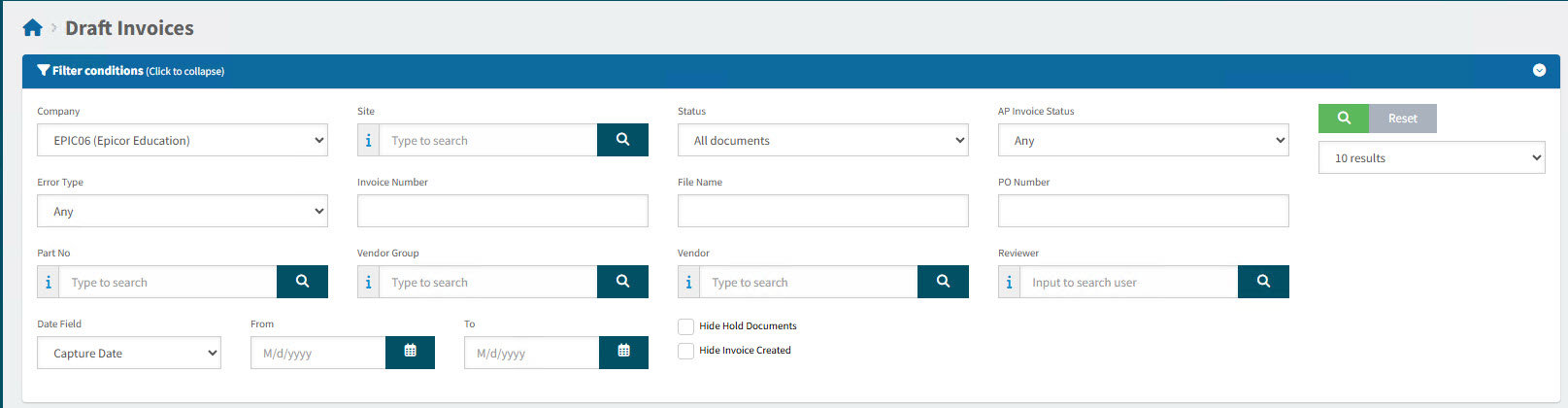 DraftInvoicesFilterConditions252