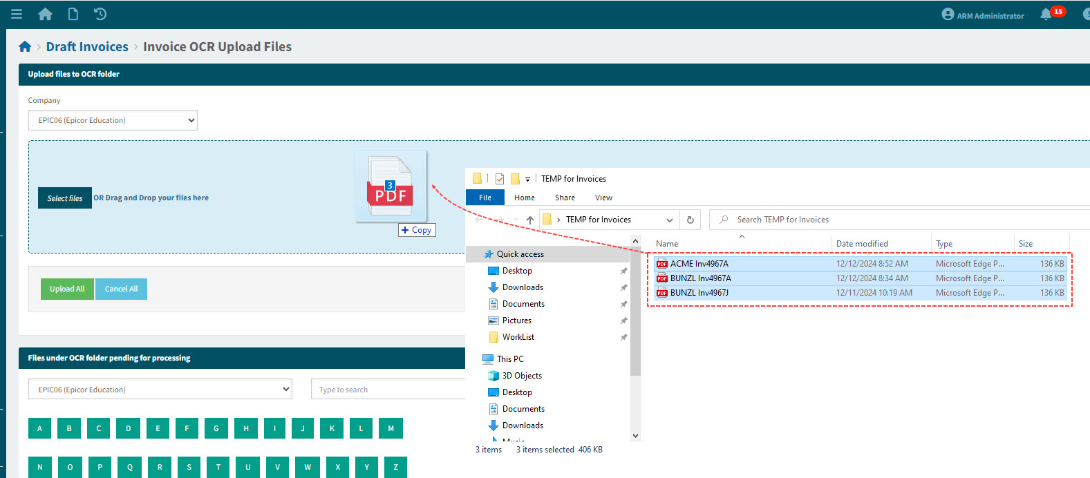 DragAndDropInvoiceFiles