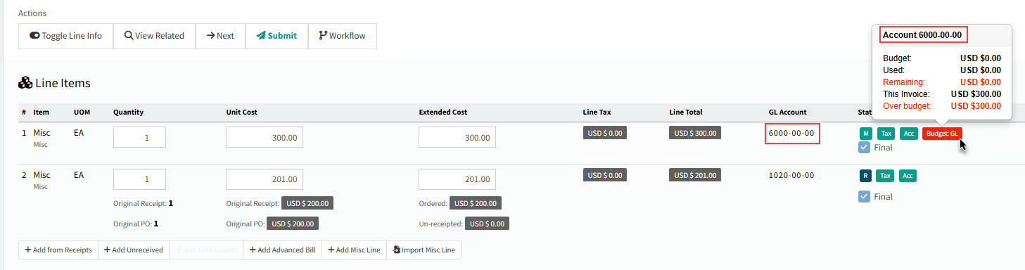 ExampleBudgetIndicatorRedAPInvMiscLine