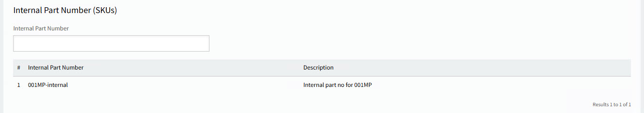 InventoryItemInternalPartNumbers