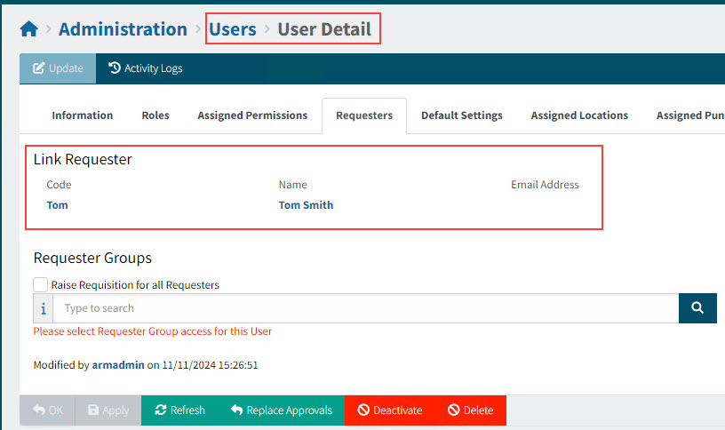 LinkRequesterNewUser