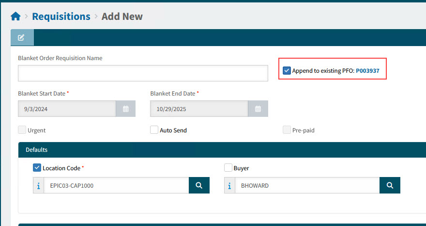 NewBlanketOrderRequisition