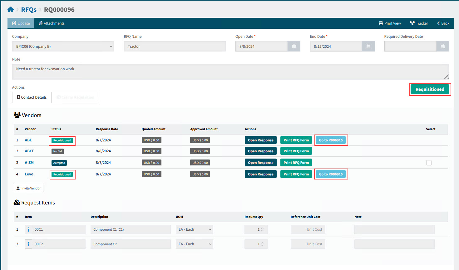 RFQsAfterRequisition