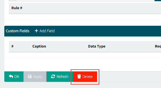 SelectDeleteOnFooterMenu