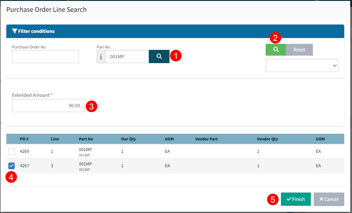 SelectFromPOLineSearch