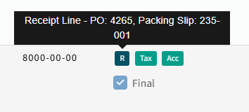 SelectReceiptLineAddedDetail