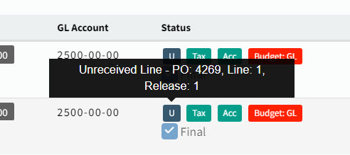 SelectUnreceivedLineAddedDetail