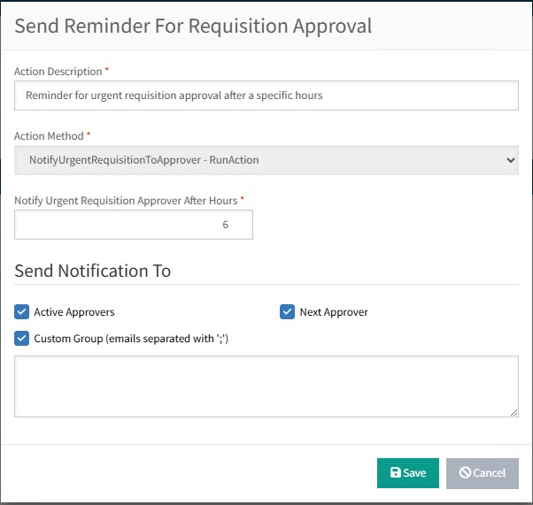 SendReminderForReqApprovalUrgent