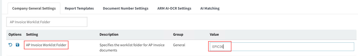 SetAPInvoiceWorklistFolder