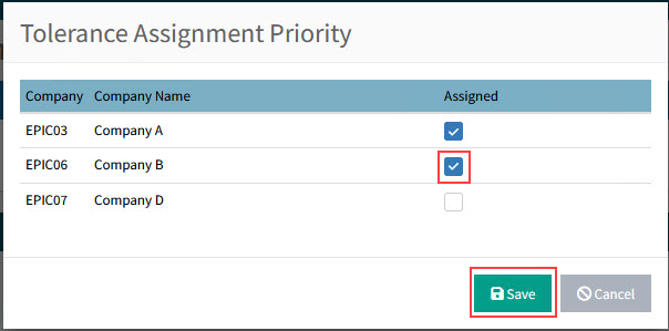 ToleranceAssignmentPriorityB