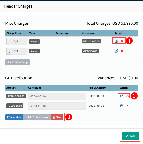 CloseHeaderCharges