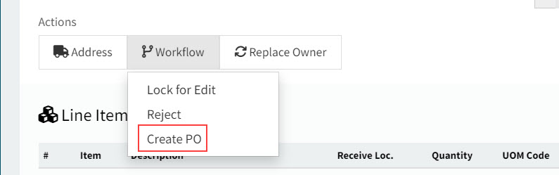 CreatePOFromPFO