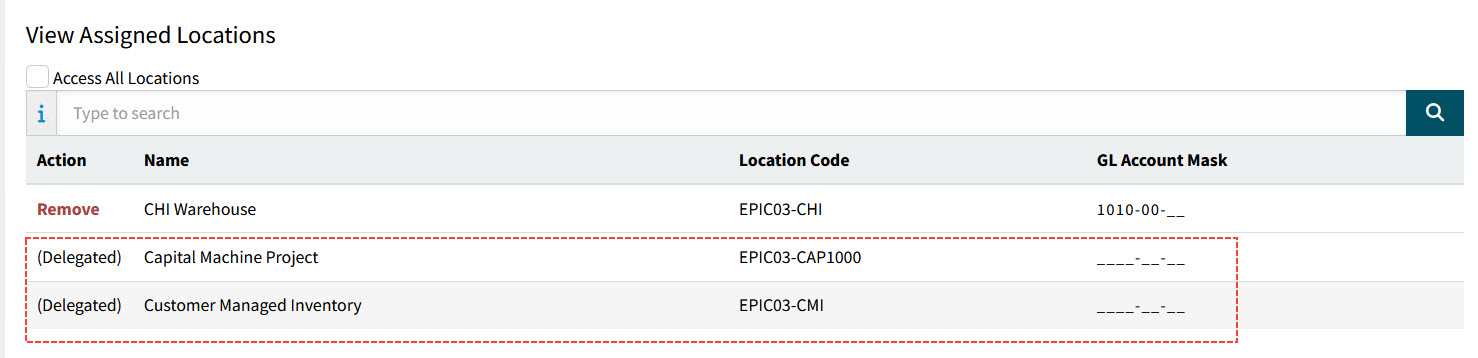 DelegatedLocations