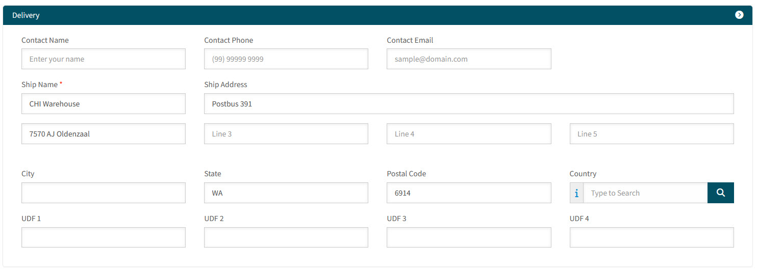 DeliveryDetails